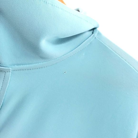 Norma Kamali Oversized Boyfriend Shirt Dress in Powder Blue - Picture 5 of 13